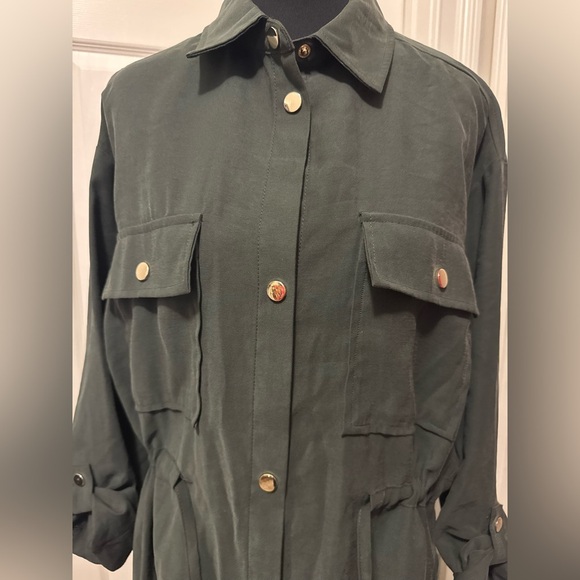 Zara Gray Utility Jacket with Relaxed Fit - Picture 2 of 9